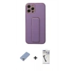 MARSİLYAN™- iPhone 12 Pro Kılıf Akış Doku - Şeffaf Uv Polymer Nano Ekran Koruyucu + Metal Kamera Lens Koruma Cam - KUYL