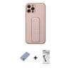 MARSİLYAN™- iPhone 12 Pro Kılıf Akış Doku - Şeffaf Uv Polymer Nano Ekran Koruyucu + Metal Kamera Lens Koruma Cam - KUYL