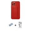 MARSİLYAN™- iPhone 12 Pro Kılıf Akış Doku - Şeffaf Uv Polymer Nano Ekran Koruyucu + Shine Kamera Lens Koruma Cam - MI