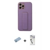 MARSİLYAN™- iPhone 12 Pro Kılıf Akış Doku - Şeffaf Uv Polymer Nano Ekran Koruyucu + Shine Kamera Lens Koruma Cam - MI