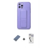 MARSİLYAN™- iPhone 12 Pro Kılıf Akış Doku - Şeffaf Uv Polymer Nano Ekran Koruyucu + Metal Kamera Lens Koruma Cam - AKYL