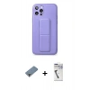 MARSİLYAN™- iPhone 12 Pro Kılıf Akış Doku - Şeffaf Uv Polymer Nano Ekran Koruyucu + Metal Kamera Lens Koruma Cam - MR