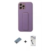 MARSİLYAN™- iPhone 12 Pro Kılıf Akış Doku - Şeffaf Uv Polymer Nano Ekran Koruyucu + Metal Kamera Lens Koruma Cam - MR