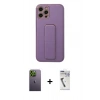 MARSİLYAN™- iPhone 12 Pro Kılıf Akış Doku - Şeffaf Uv Polymer Nano Ekran Koruyucu + Neon Fosforlu Kamera Lens - YL