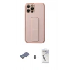 MARSİLYAN™- iPhone 12 Pro Kılıf Akış Doku - Şeffaf Uv Polymer Nano Ekran Koruyucu + Renkli Kamera Lens Koruma Cam - YL