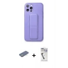 MARSİLYAN™- iPhone 12 Pro Kılıf Akış Doku - Şeffaf Uv Polymer Nano Ekran Koruyucu + Renkli Kamera Lens Koruma Cam - YL