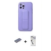 MARSİLYAN™- iPhone 12 Pro Kılıf Akış Doku - Şeffaf Uv Polymer Nano Ekran Koruyucu + Renkli Kamera Lens Koruma Cam - MI