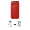 MARSİLYAN™- iPhone 12 Pro Kılıf Akış Doku - Şeffaf Uv Polymer Nano Ekran Koruyucu + Shine Kamera Lens - GD