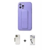 MARSİLYAN™- iPhone 12 Pro Kılıf Akış Doku - Şeffaf Uv Polymer Nano Ekran Koruyucu + Shine Kamera Lens - GD