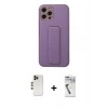 MARSİLYAN™- iPhone 12 Pro Kılıf Akış Doku - Şeffaf Uv Polymer Nano Ekran Koruyucu + Shine Kamera Lens - GD