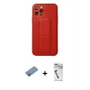 MARSİLYAN™- iPhone 12 Pro Kılıf Akış Doku - Şeffaf Uv Polymer Nano Ekran Koruyucu + Shine Kamera Lens Koruma Cam - PE