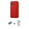 MARSİLYAN™- iPhone 12 Pro Kılıf Akış Doku - Şeffaf Uv Polymer Nano Ekran Koruyucu + Shine Kamera Lens Koruma Cam - GD