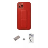 MARSİLYAN™- iPhone 12 Pro Kılıf Akış Doku - Şeffaf Uv Polymer Nano Ekran Koruyucu + Shine Kamera Lens Koruma Cam - SABE
