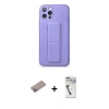MARSİLYAN™- iPhone 12 Pro Kılıf Akış Doku - Şeffaf Uv Polymer Nano Ekran Koruyucu + Shine Kamera Lens Koruma Cam - SABE