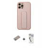MARSİLYAN™- iPhone 12 Pro Kılıf Akış Doku - Şeffaf Uv Polymer Nano Ekran Koruyucu + Shine Kamera Lens Koruma Cam - SABE