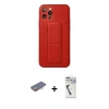 MARSİLYAN™- iPhone 12 Pro Kılıf Akış Doku - Şeffaf Uv Polymer Nano Ekran Koruyucu + Renkli Kamera Lens Koruma Cam - TU