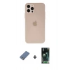 MARSİLYAN™- iPhone 12 Pro Kılıf Atlas Minimal Prime - Şeffaf 360 Full Body Arka Koruyucu + Metal Kamera Lens Koruma Cam - AKYL