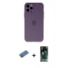 MARSİLYAN™- iPhone 12 Pro Kılıf Atlas Minimal Prime - Şeffaf 360 Full Body Arka Koruyucu + Shine Kamera Lens Koruma Cam - GD