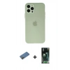 MARSİLYAN™- iPhone 12 Pro Kılıf Atlas Minimal Prime - Şeffaf 360 Full Body Arka Koruyucu + Shine Kamera Lens Koruma Cam - GD