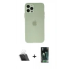 MARSİLYAN™- iPhone 12 Pro Kılıf Atlas Minimal Prime - Şeffaf 360 Full Body Arka Koruyucu + Kamera Lens Koruma Cam - SF