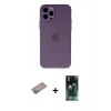 MARSİLYAN™- iPhone 12 Pro Kılıf Atlas Minimal Prime - Şeffaf 360 Full Body Arka Koruyucu + Shine Kamera Lens Koruma Cam - SABE