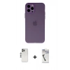 MARSİLYAN™- iPhone 12 Pro Kılıf Atlas Minimal Prime - Şeffaf Uv Polymer Nano Ekran Koruyucu + Shine Kamera Lens - GS