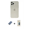 MARSİLYAN™- iPhone 12 Pro Kılıf Atlas Minimal Prime - Siyah 6D Mat Seramik Hayalet Nano Ekran Koruyucu + Metal Kamera Lens Koruma Cam - AKYL