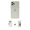 MARSİLYAN™- iPhone 12 Pro Kılıf Atlas Minimal Prime - Siyah 6D Mat Seramik Hayalet Nano Ekran Koruyucu + Shine Kamera Lens - GD