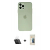 MARSİLYAN™- iPhone 12 Pro Kılıf Atlas Minimal Prime - Siyah 6D Mat Seramik Hayalet Nano Ekran Koruyucu + Kamera Lens Koruma Cam - SF