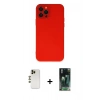 MARSİLYAN™- iPhone 12 Pro Kılıf Çekirdek Modern Serisi - Şeffaf 360 Full Body Arka Koruyucu + Shine Kamera Lens - GD