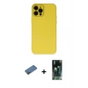 MARSİLYAN™- iPhone 12 Pro Kılıf Çekirdek Modern Serisi - Şeffaf 360 Full Body Arka Koruyucu + Shine Kamera Lens Koruma Cam - GD