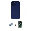 MARSİLYAN™- iPhone 12 Pro Kılıf Çekirdek Modern Serisi - Şeffaf 360 Full Body Arka Koruyucu + Shine Kamera Lens Koruma Cam - GS