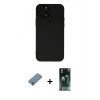 MARSİLYAN™- iPhone 12 Pro Kılıf Çekirdek Modern Serisi - Şeffaf 360 Full Body Arka Koruyucu + Metal Kamera Lens Koruma Cam - GS