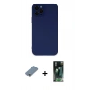 MARSİLYAN™- iPhone 12 Pro Kılıf Çekirdek Modern Serisi - Siyah 360 Mat Full Body Arka Koruyucu + Metal Kamera Lens Koruma Cam - GS