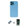 MARSİLYAN™- iPhone 12 Pro Kılıf Çekirdek Modern Serisi - Siyah 360 Mat Full Body Arka Koruyucu + Metal Kamera Lens Koruma Cam - GS