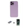 MARSİLYAN™- iPhone 12 Pro Kılıf Çekirdek Modern Serisi - Siyah 360 Mat Full Body Arka Koruyucu + Renkli Kamera Lens Koruma Cam - SI