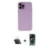 MARSİLYAN™- iPhone 12 Pro Kılıf Çekirdek Modern Serisi - Siyah 360 Mat Full Body Arka Koruyucu + Kamera Lens Koruma Cam - SF