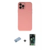 MARSİLYAN™- iPhone 12 Pro Kılıf Çekirdek Modern Serisi - Siyah 360 Mat Full Body Arka Koruyucu + Shine Kamera Lens Koruma Cam - MI