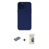 MARSİLYAN™- iPhone 12 Pro Kılıf Çekirdek Modern Serisi - Siyah 6D Mat Seramik Hayalet Nano Ekran Koruyucu + Renkli Kamera Lens Koruma Cam - YL