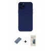 MARSİLYAN™- iPhone 12 Pro Kılıf Çekirdek Modern Serisi - Siyah 6D Mat Seramik Hayalet Nano Ekran Koruyucu + Metal Kamera Lens Koruma Cam - AKYL