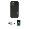 MARSİLYAN™- iPhone 12 Pro Kılıf Doruk Asil Koleksiyonu - Şeffaf 360 Full Body Arka Koruyucu + Rainbow Kamera Lens Koruma Cam - GD