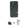 MARSİLYAN™- iPhone 12 Pro Kılıf Doruk Asil Koleksiyonu - Şeffaf Uv Polymer Nano Ekran Koruyucu + Kamera Lens Koruma Cam - SF