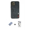 MARSİLYAN™- iPhone 12 Pro Kılıf Doruk Asil Koleksiyonu - Şeffaf Uv Polymer Nano Ekran Koruyucu + Metal Kamera Lens Koruma Cam - KUYL
