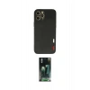 MARSİLYAN™- iPhone 12 Pro Kılıf Doruk Asil Koleksiyonu - Siyah 360 Mat Full Body Arka Koruyucu