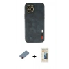 MARSİLYAN™- iPhone 12 Pro Kılıf Doruk Asil Koleksiyonu - Siyah 6D Mat Seramik Hayalet Nano Ekran Koruyucu + Metal Kamera Lens Koruma Cam - KI