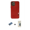 MARSİLYAN™- iPhone 12 Pro Kılıf Doruk Asil Koleksiyonu - Siyah 6D Mat Seramik Hayalet Nano Ekran Koruyucu + Shine Kamera Lens Koruma Cam - GD
