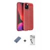 MARSİLYAN™- iPhone 12 Pro Kılıf Doruk Klasik Özel Seri - Şeffaf Uv Polymer Nano Ekran Koruyucu + Metal Kamera Lens Koruma Cam - AKYL