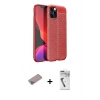 MARSİLYAN™- iPhone 12 Pro Kılıf Doruk Klasik Özel Seri - Şeffaf Uv Polymer Nano Ekran Koruyucu + Shine Kamera Lens Koruma Cam - SABE