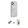 MARSİLYAN™- iPhone 12 Pro Kılıf Doruk Minimal - Siyah 6D Mat Seramik Hayalet Nano Ekran Koruyucu + Metal Kamera Lens Koruma Cam - MR