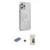 MARSİLYAN™- iPhone 12 Pro Kılıf Doruk Minimal - Siyah 6D Mat Seramik Hayalet Nano Ekran Koruyucu + Renkli Kamera Lens Koruma Cam - MI
